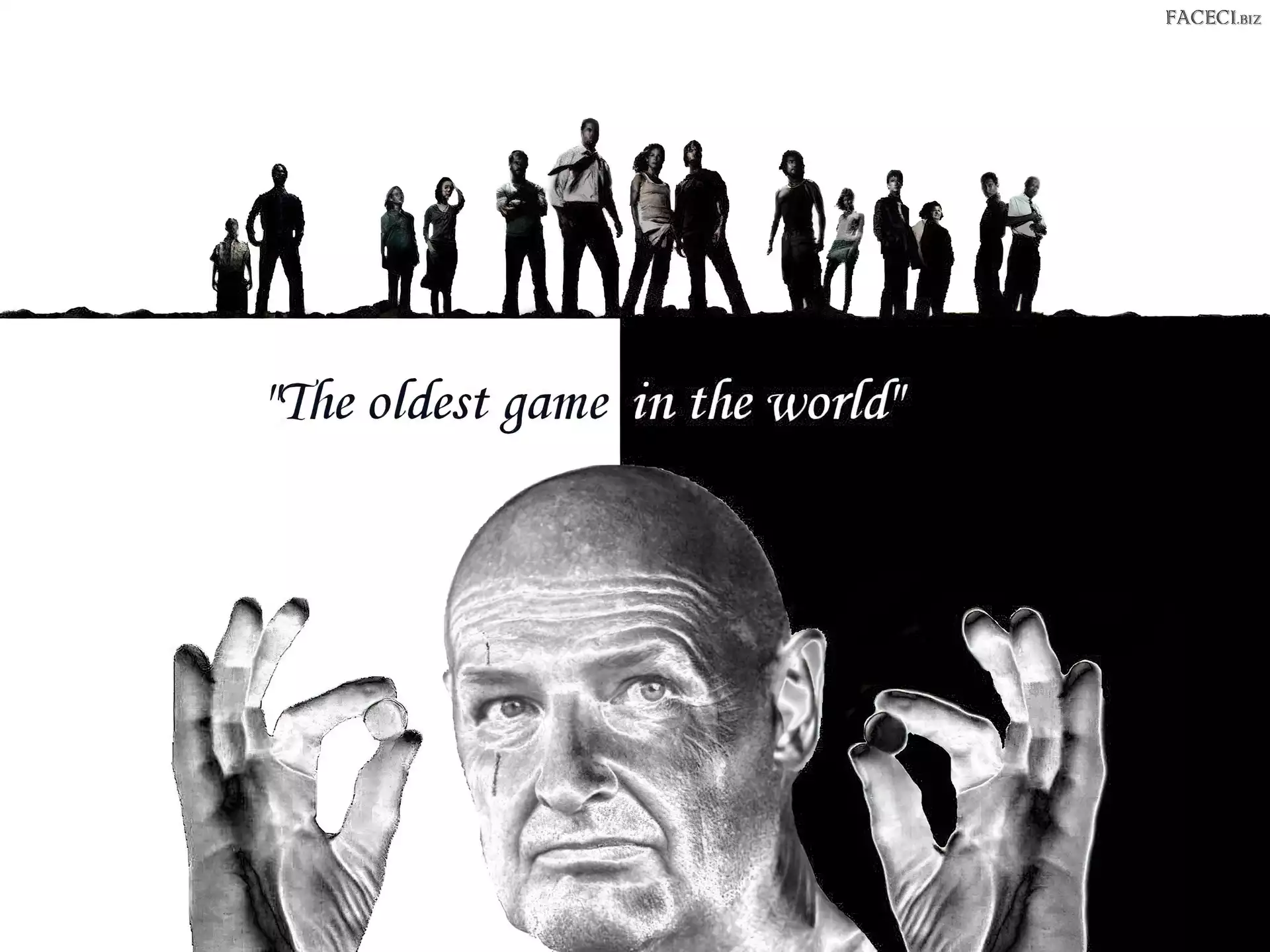 Czarno-białe, Terry O Quinn, Lost, Serial, Zagubieni