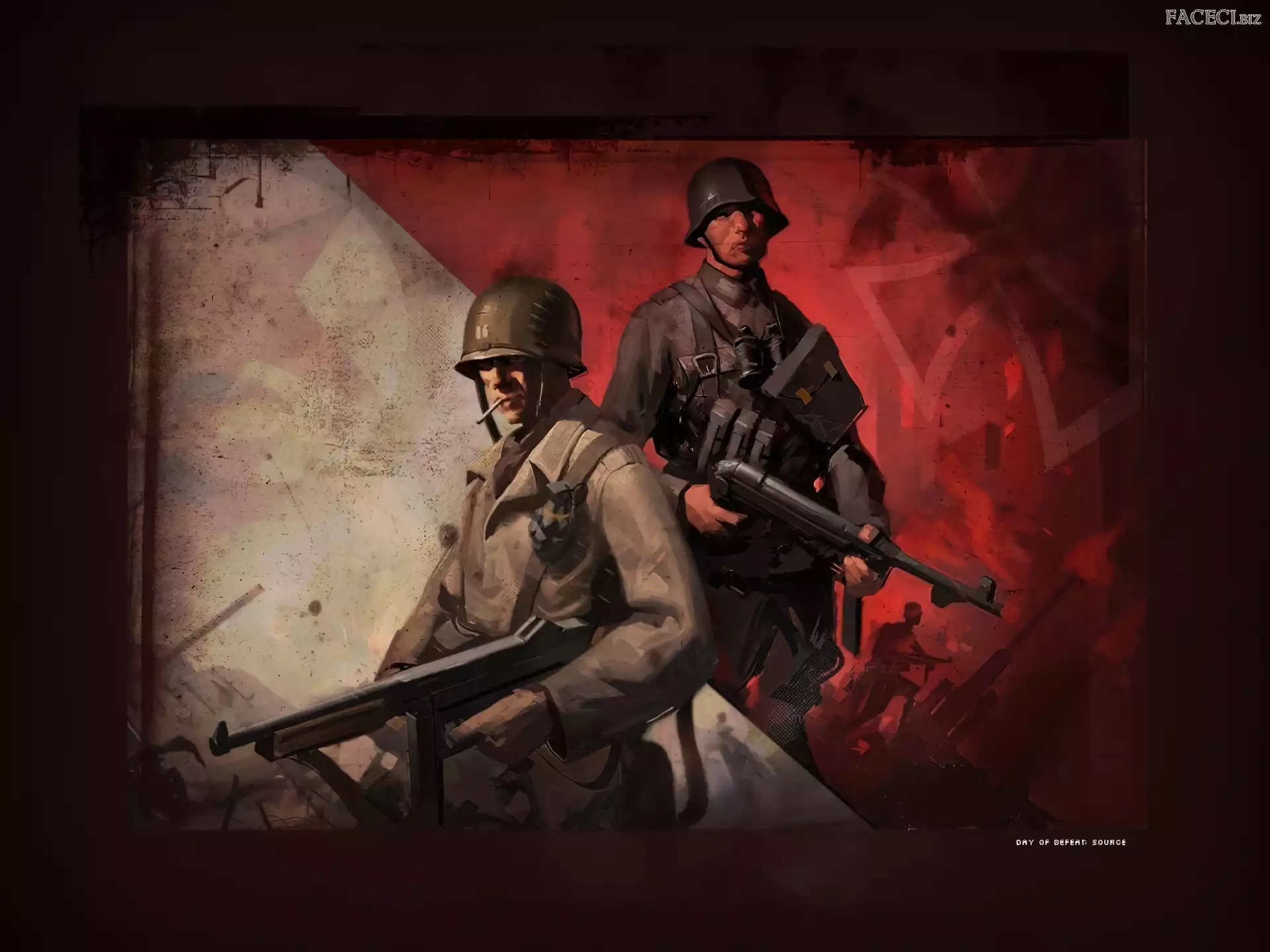 Flaga, Day of Defeat, Żołnierze