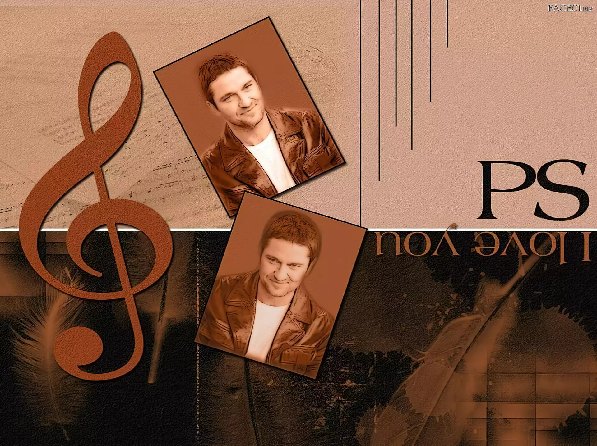 klucz wiolinowy, Gerard Butler