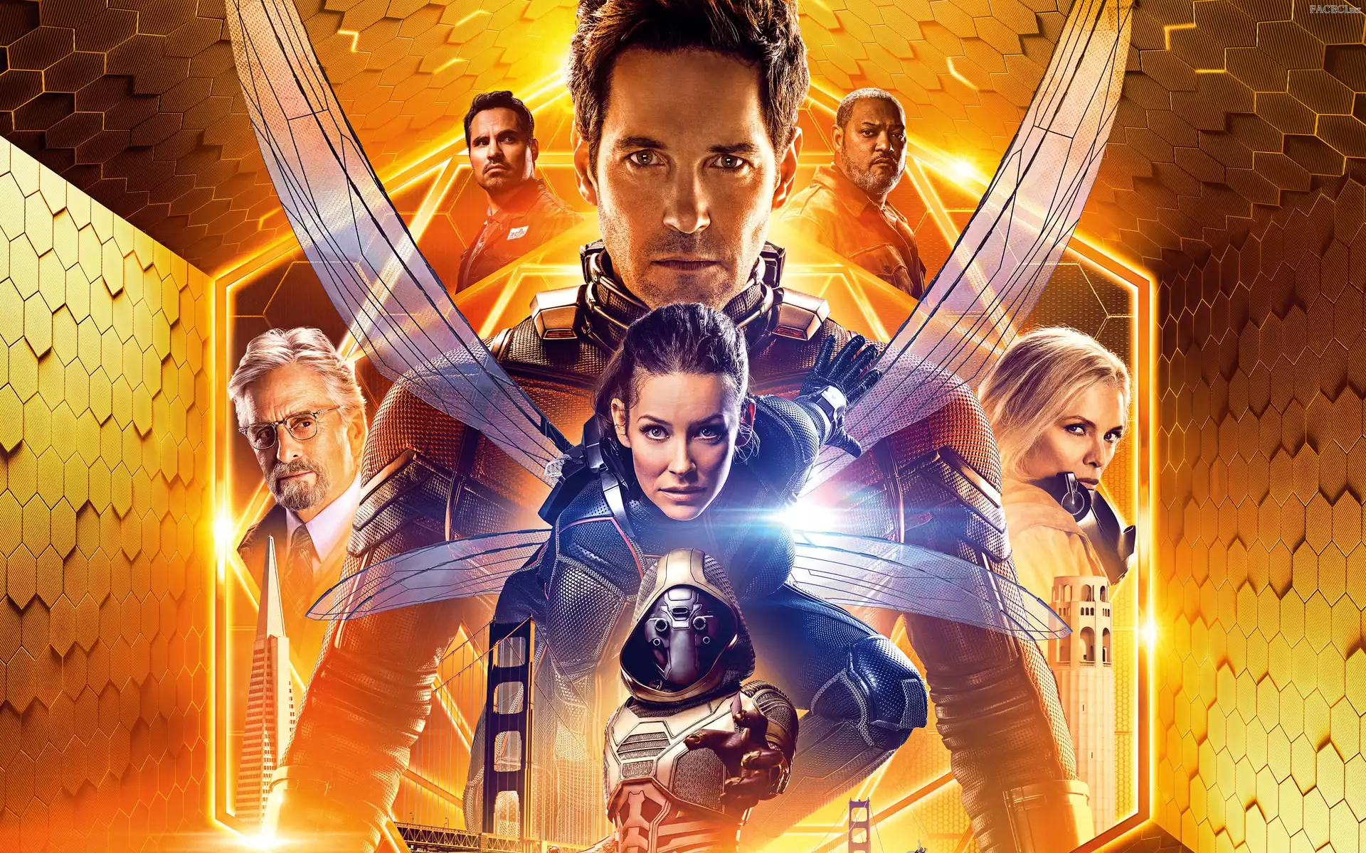 Michelle Pfeiffer, Evangeline Lilly, Film, Michael Douglas, Laurence Fishburne, Paul Rudd, Ant-Man i Osa, Michael Pena