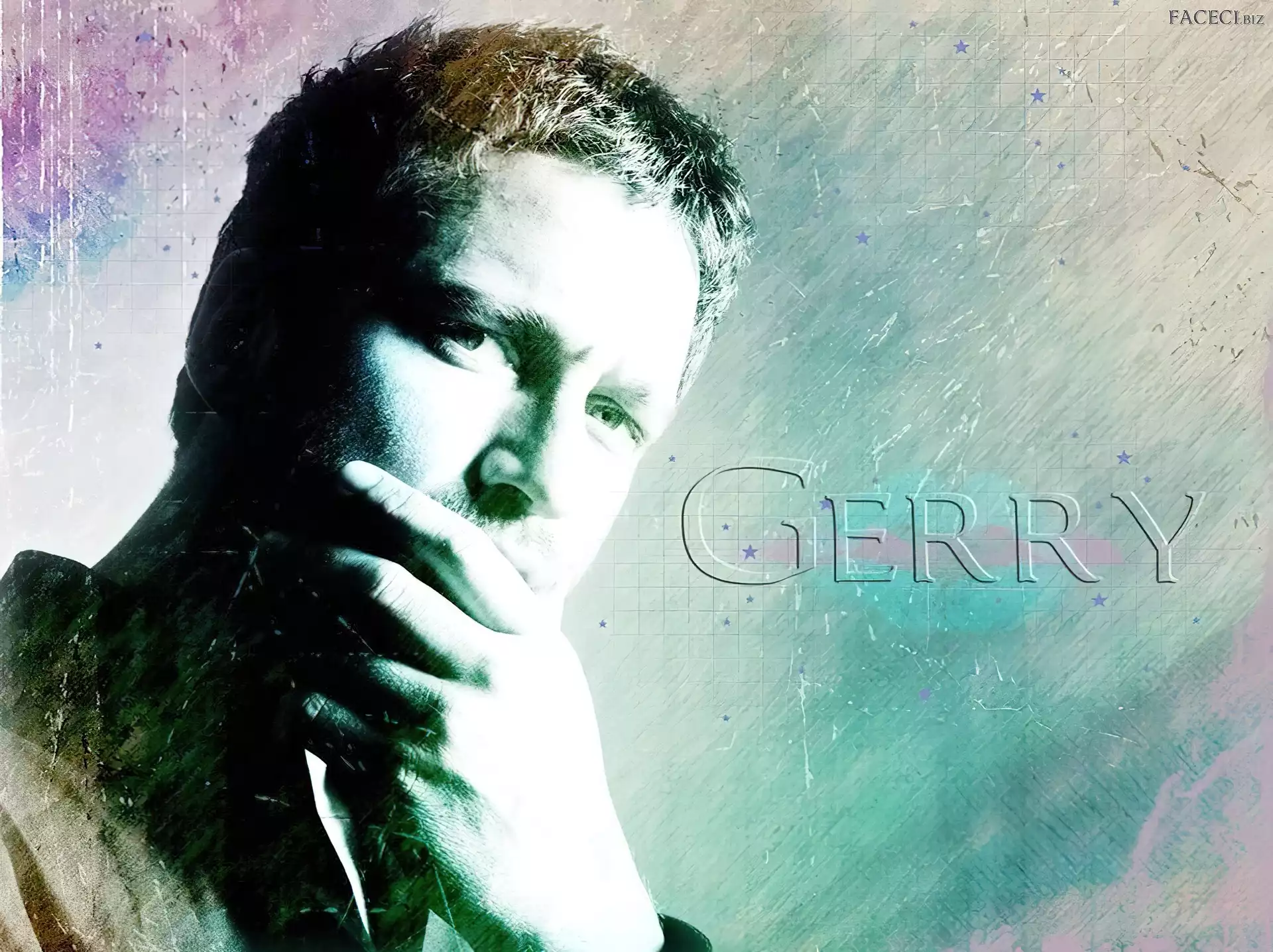 ręka, Gerard Butler, twarz